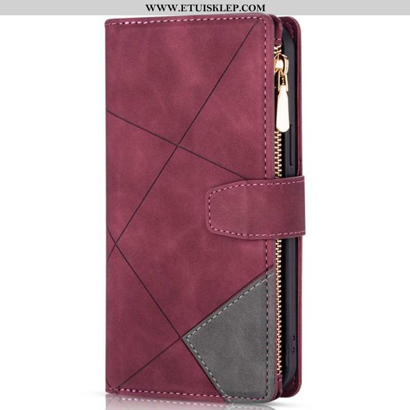 Etui Folio do Samsung Galaxy S23 5G Portfel z Łańcuch Portfel Z Pełnym Paskiem